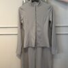 Ensemble sport zippé pantalon large "Khakhi" -TRESS-