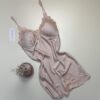 Nuisette  en satin " Beige "