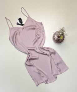Nuisette en satin "Rose" -TRESS-