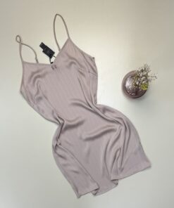 Nuisette en satin "Beige" -TRESS-