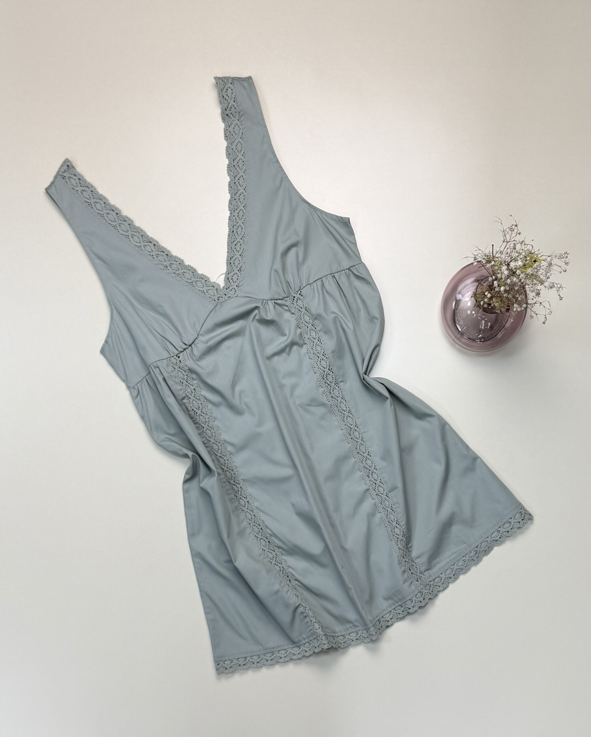 Nuisette en coton 100% "Vert" -TRESS-