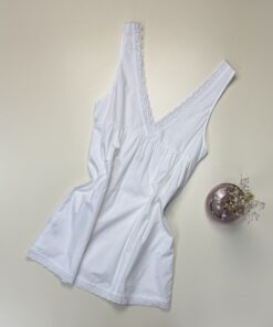 Alternative view of Nuisette en coton 100% "Blanc" -TRESS-