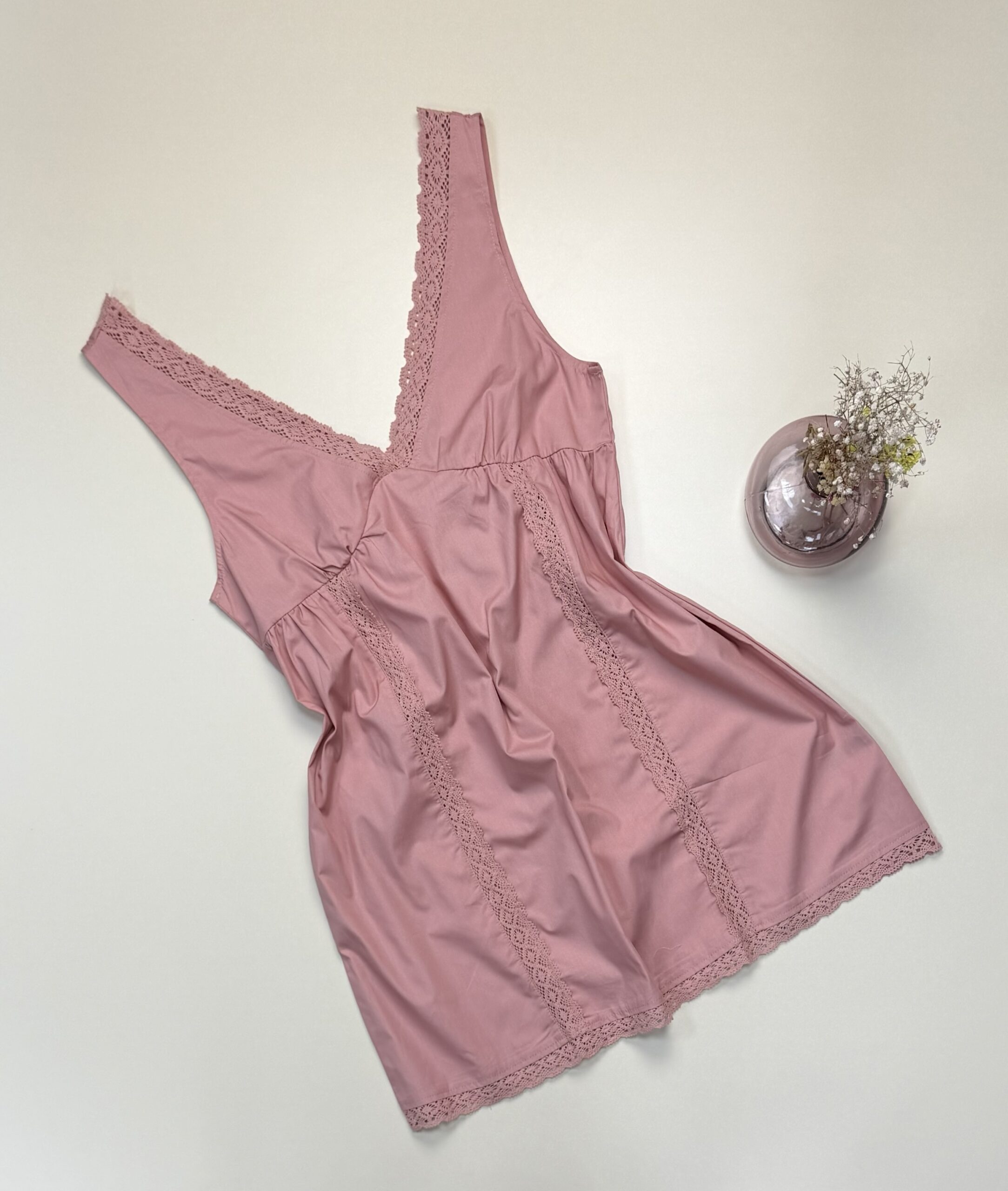 Nuisette en coton 100% "Rose" -TRESS-