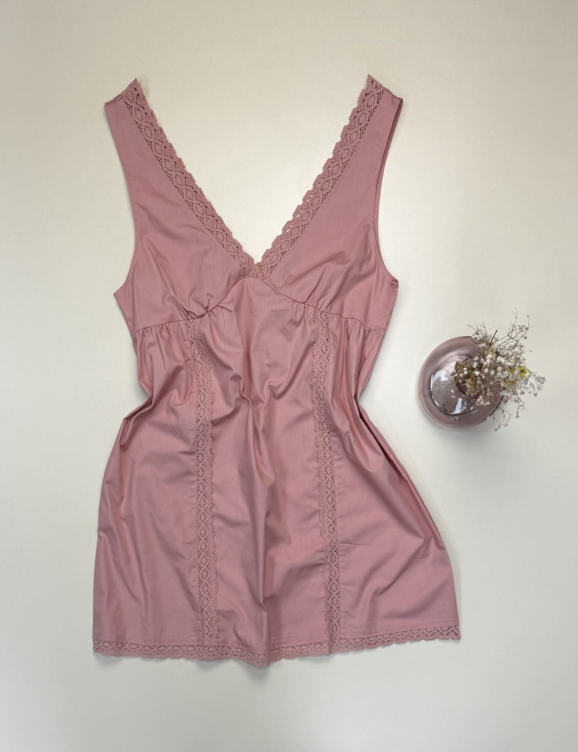 Nuisette en coton 100% "Rose" -TRESS- – Image 2