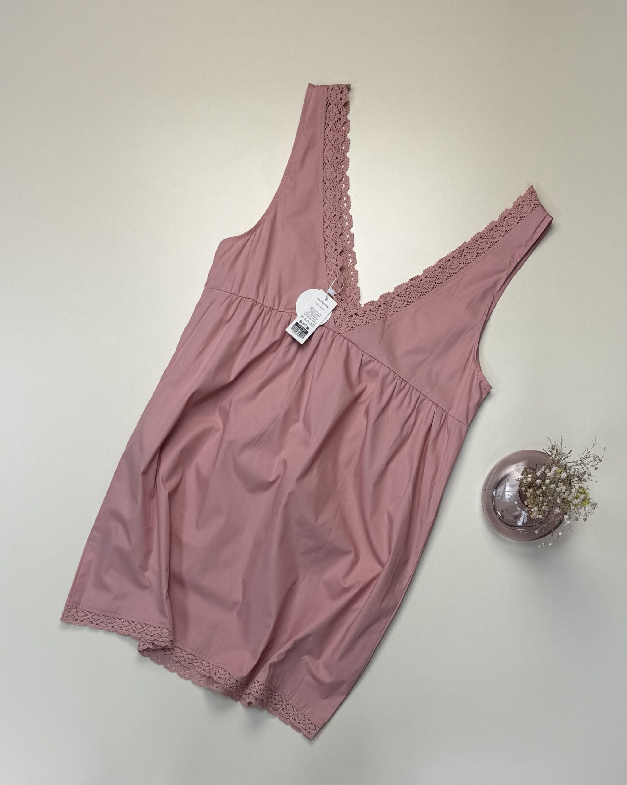 Nuisette en coton 100% "Rose" -TRESS- – Image 3
