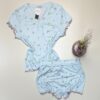 Pyjama short haut demi manche - Tress - " Vert "