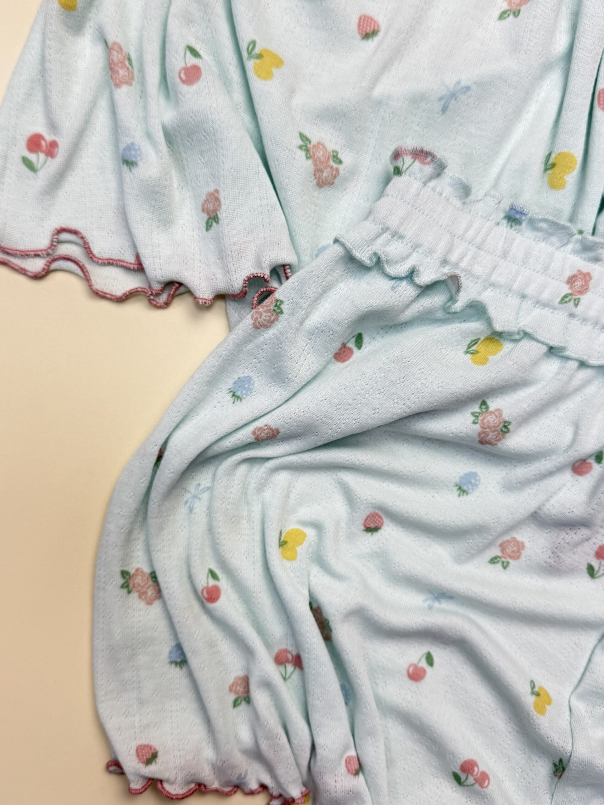 Pyjama short haut demi manche - Tress - " Vert " – Image 3
