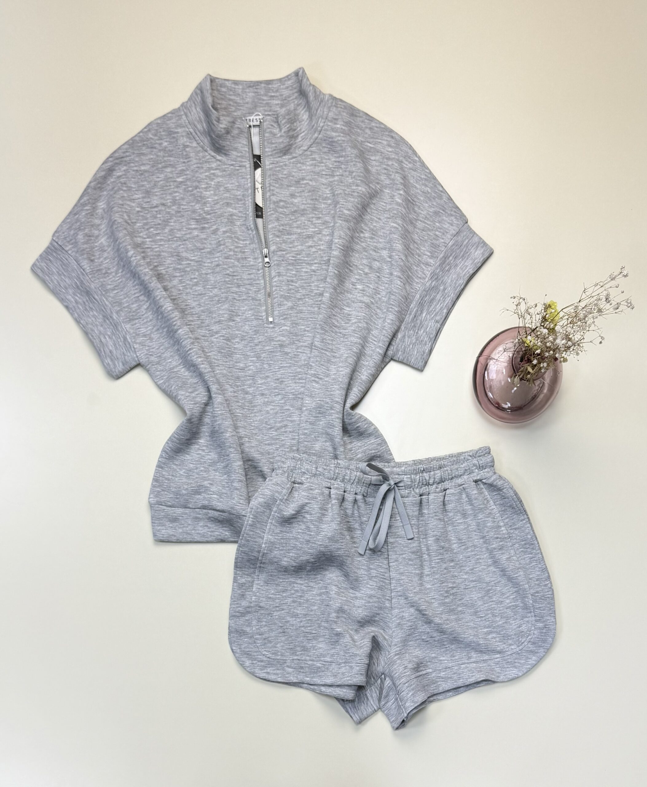 Ensemble jogging short - Tress - " Gris "