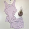 Pyjama short bustier - Tress - "Rose "