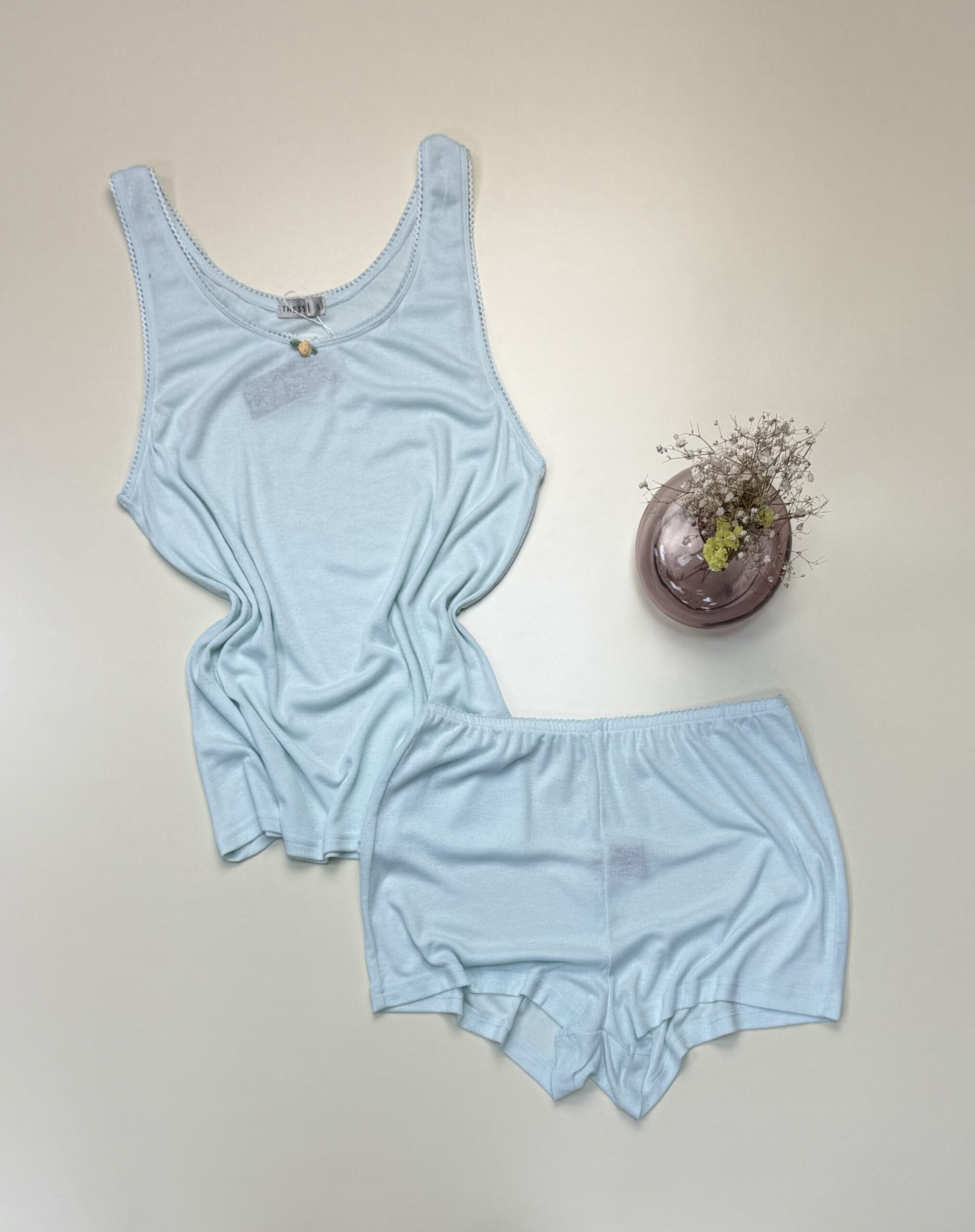 Pyjama short bustier - Tress - "Vert "