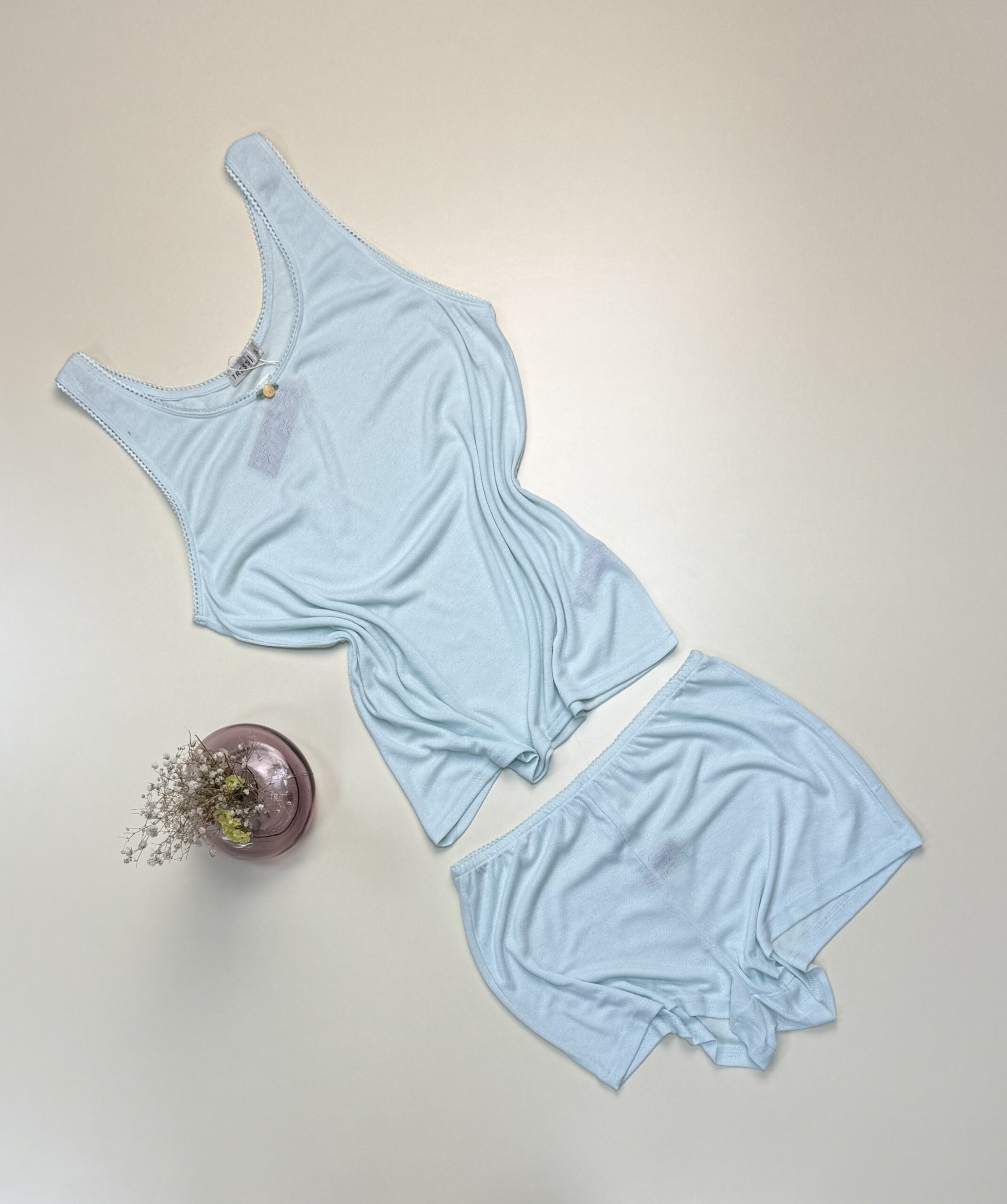 Pyjama short bustier - Tress - "Vert " – Image 2