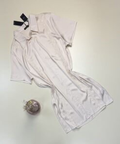 Chemise de nuit en satin - Tress - " écru "