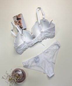 Alternative view of Ensemble 2pcs push up - H - " blanc "