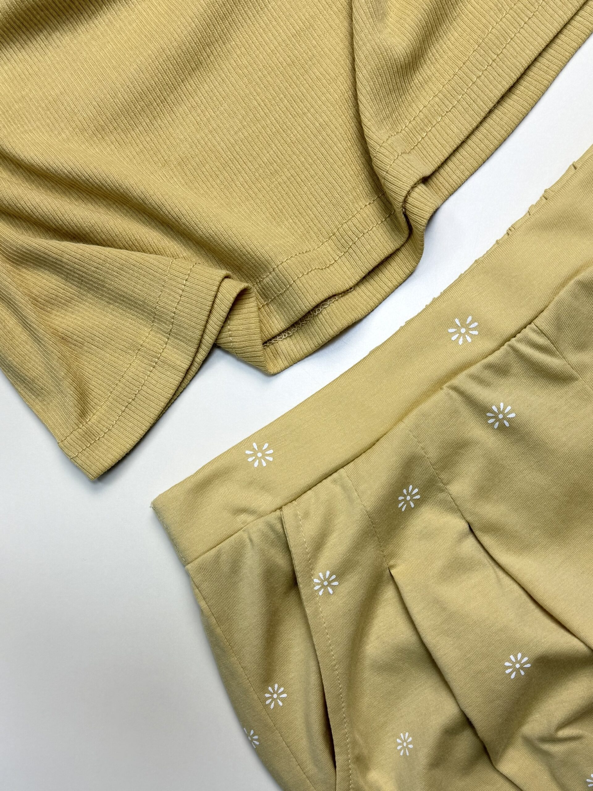 Short bustier en coton - Tress - " Moutarde " – Image 2