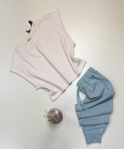 Alternative view of Ensemble jogging  - Tress - " BEIGE "