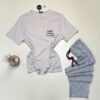 Pyjama pantalon pour homme en coton - Tress -  " Beige "