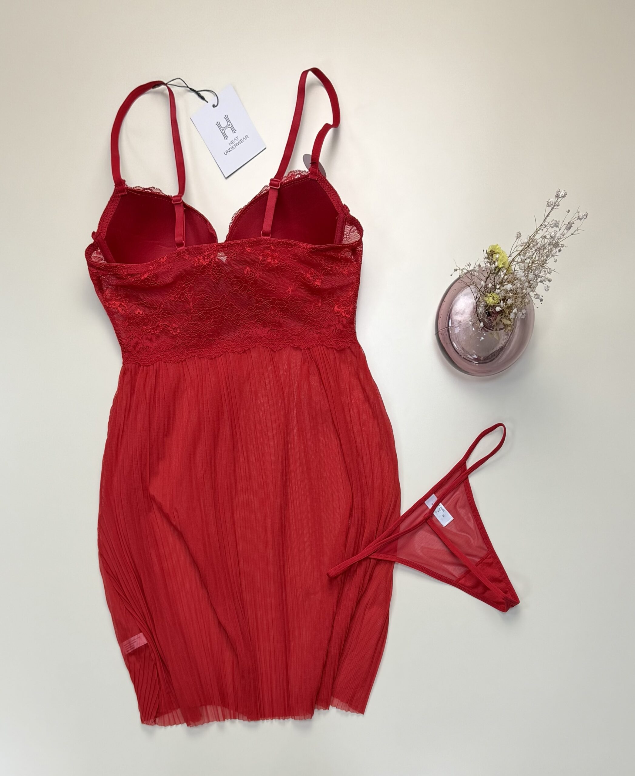 Nuisette + bas - H - " rouge " – Image 3