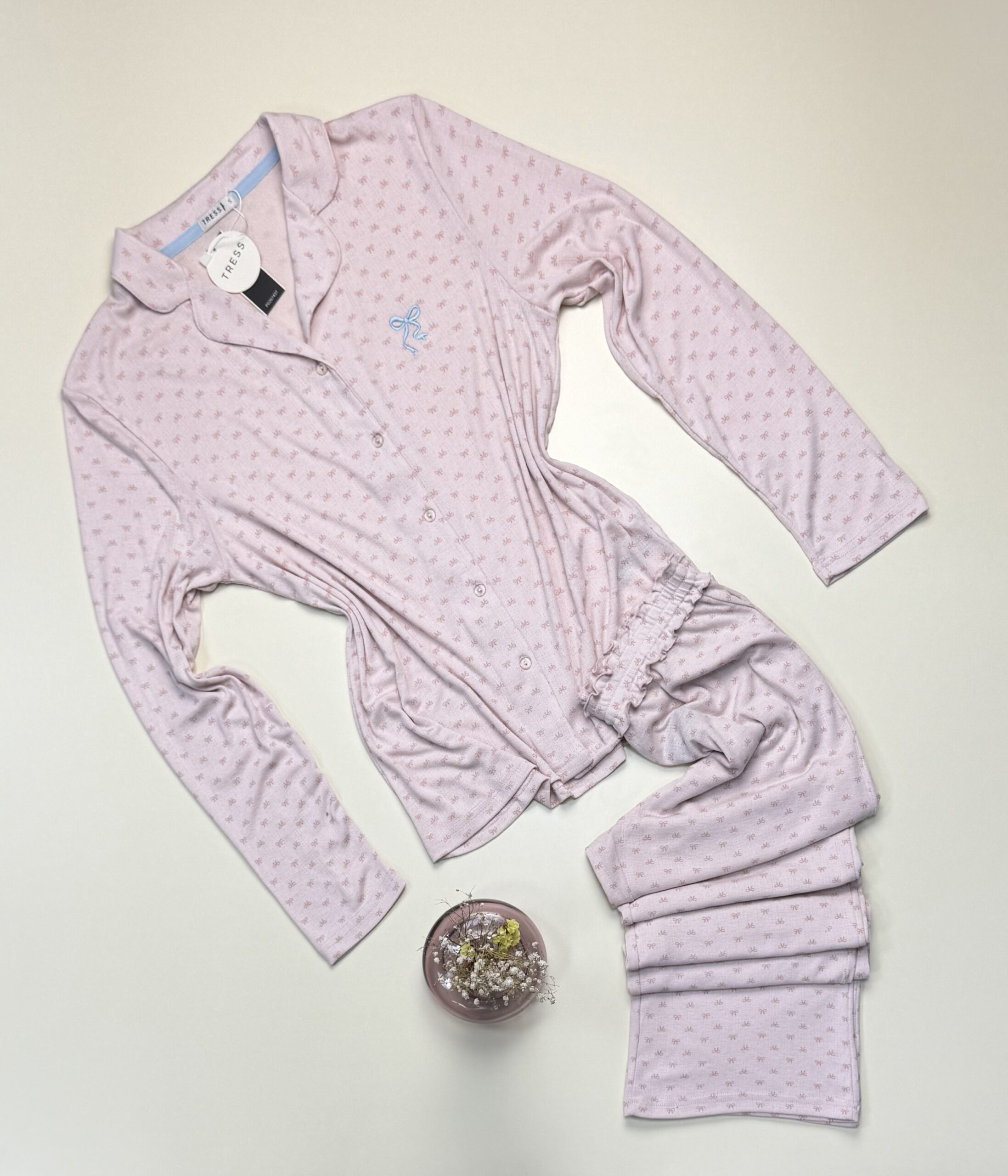Pyjama boutonné - Tress - " Rose "