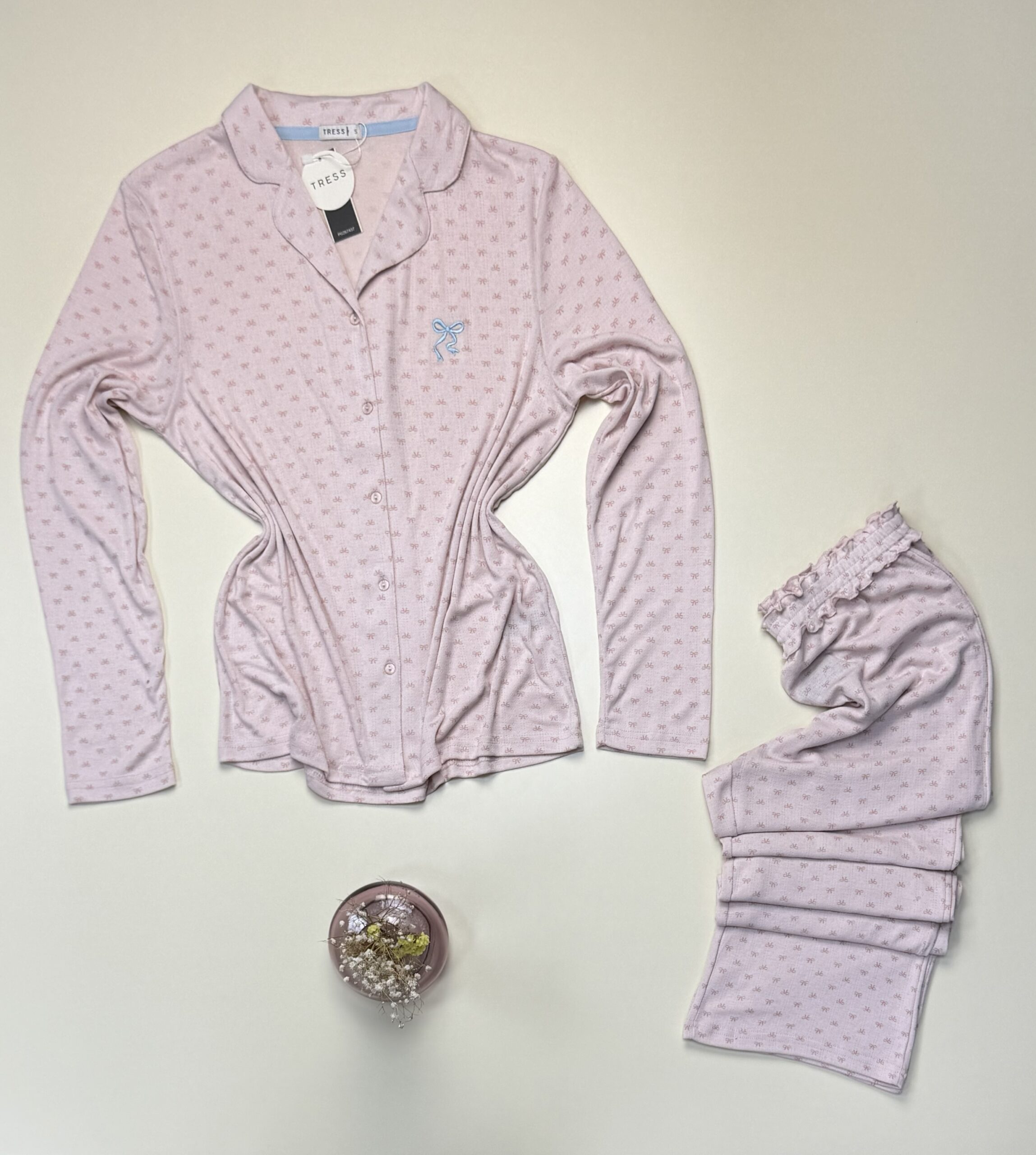 Pyjama boutonné - Tress - " Rose " – Image 4