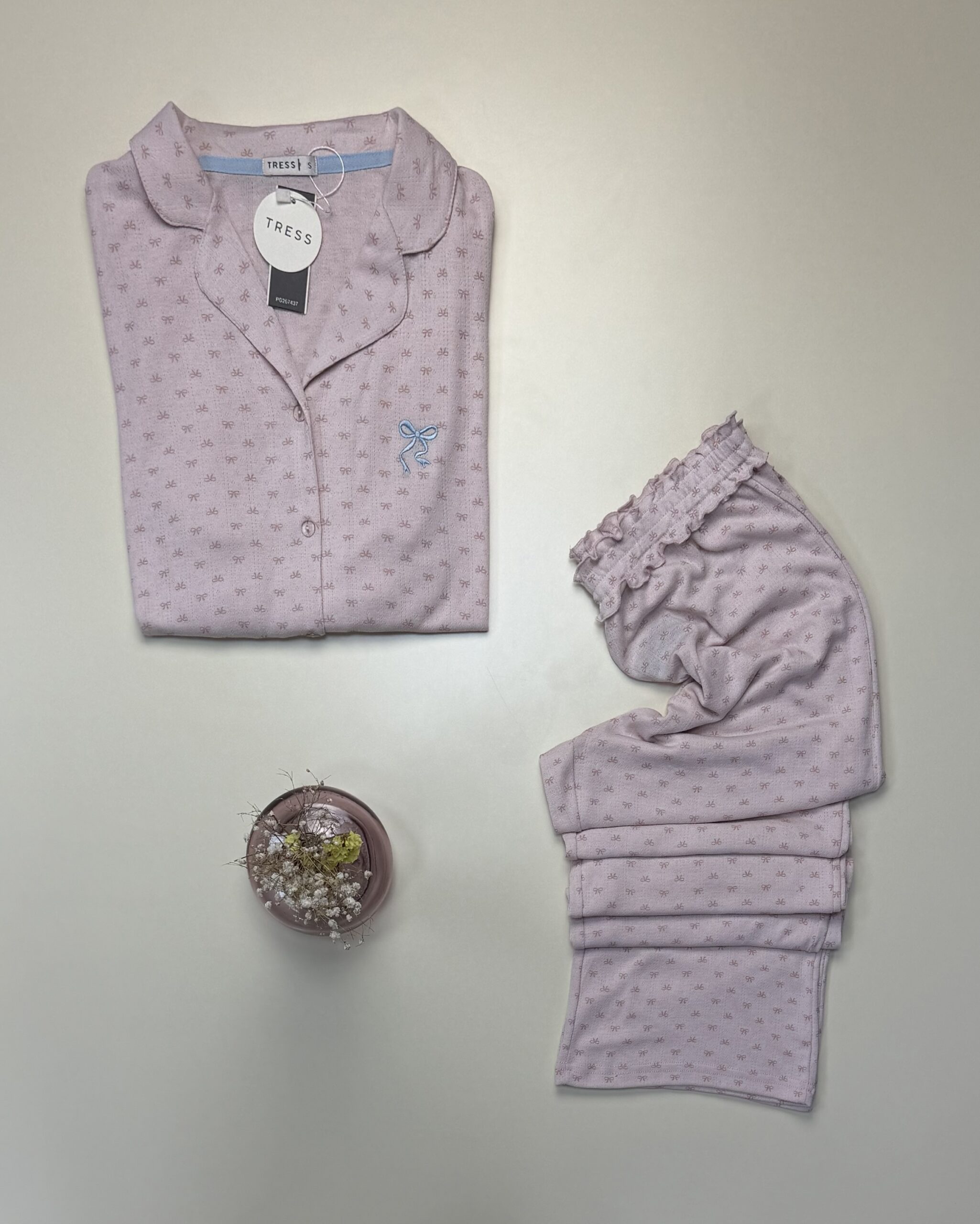 Pyjama boutonné - Tress - " Rose " – Image 3