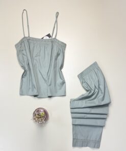 Pantalon bustier 100% coton - Tress - " Vert "