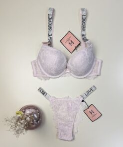 Ensemble 2 pcs H - double éponge - " Rose clair "