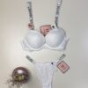 Ensemble 2 pcs H - double éponge - " Blanc "