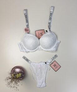 Ensemble 2 pcs H - double éponge - " Blanc "