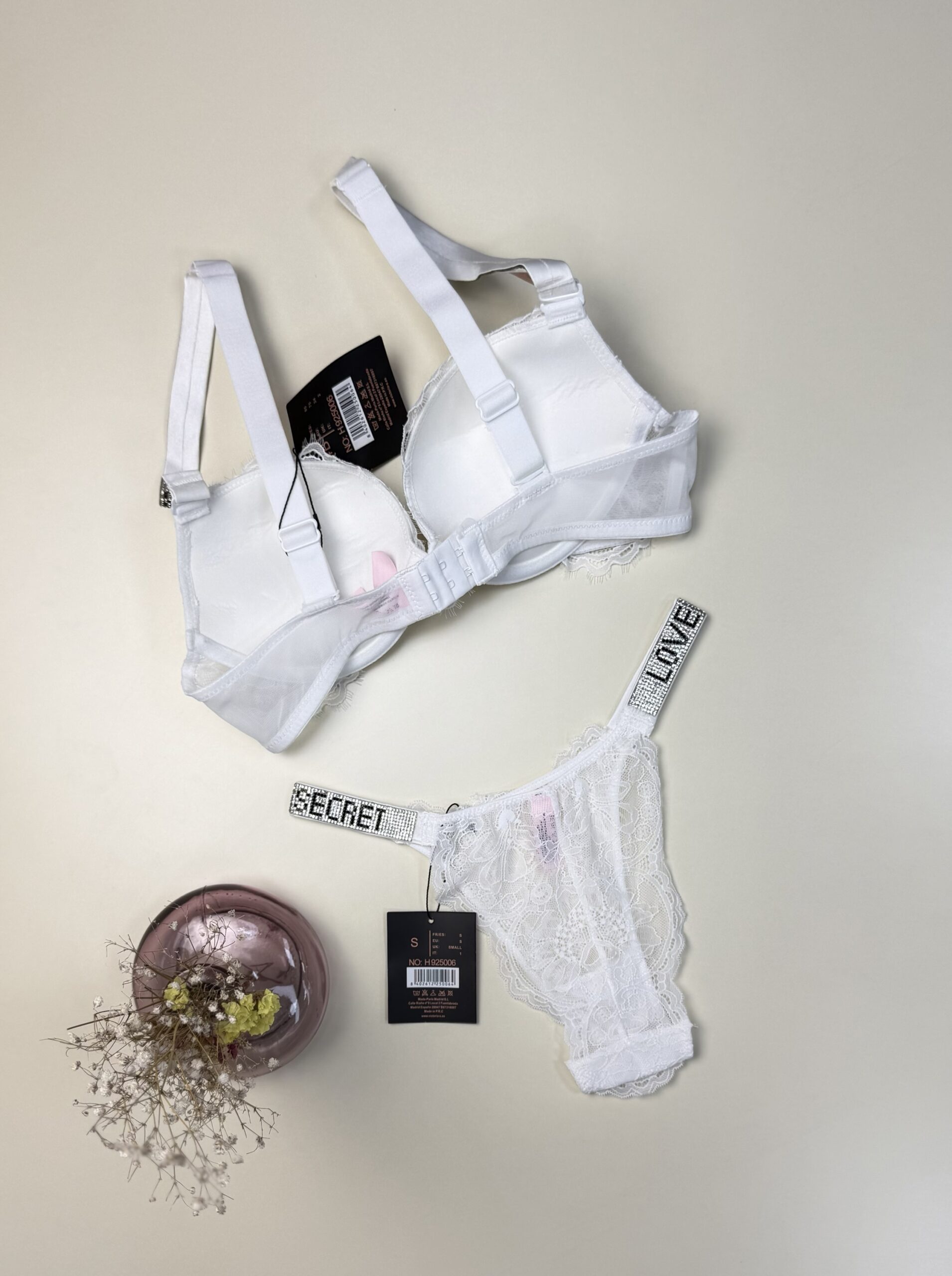 Ensemble 2 pcs H - double éponge - " Blanc " – Image 3