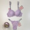 Ensemble 2 pcs H - double éponge - " rose foncé  "