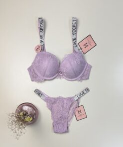 Ensemble 2 pcs H - double éponge - " rose foncé "