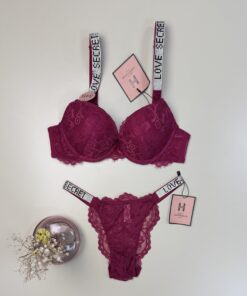 Ensemble 2 pcs H - double éponge - " Cerise "