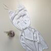 Nuisette longue en satin H " Blanche "
