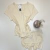 Pyjama short haut demi manche Tress " Jaune "