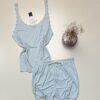 Pyjama short bustier Tress  " Vert "