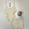 Pyjama short bustier Tress  " Jaune "