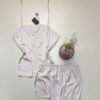 Short bustier en satin - Tress -  " Beige "