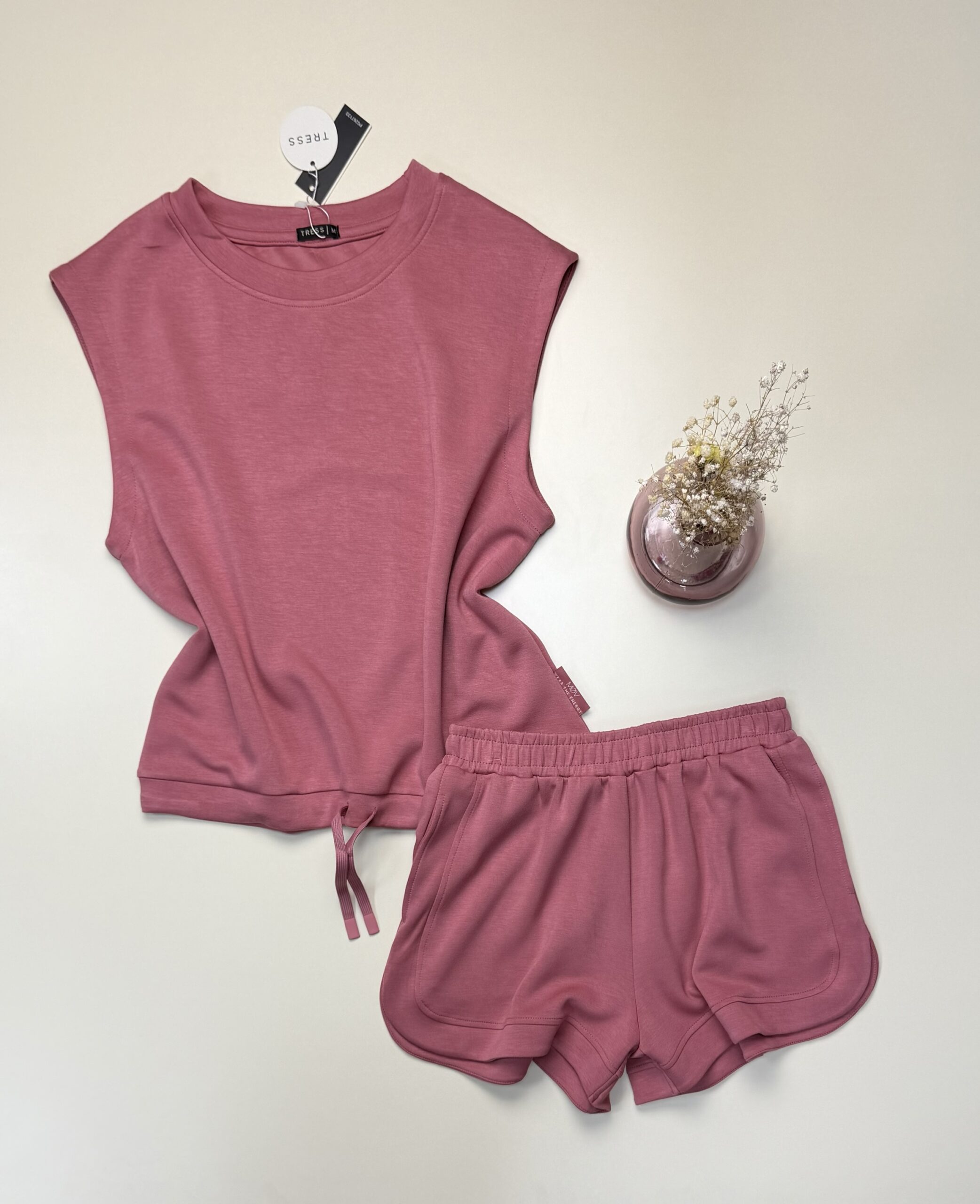 Pyjama short Tress " Rose "