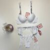 Ensemble 2 pcs H double éponge " Blanc "