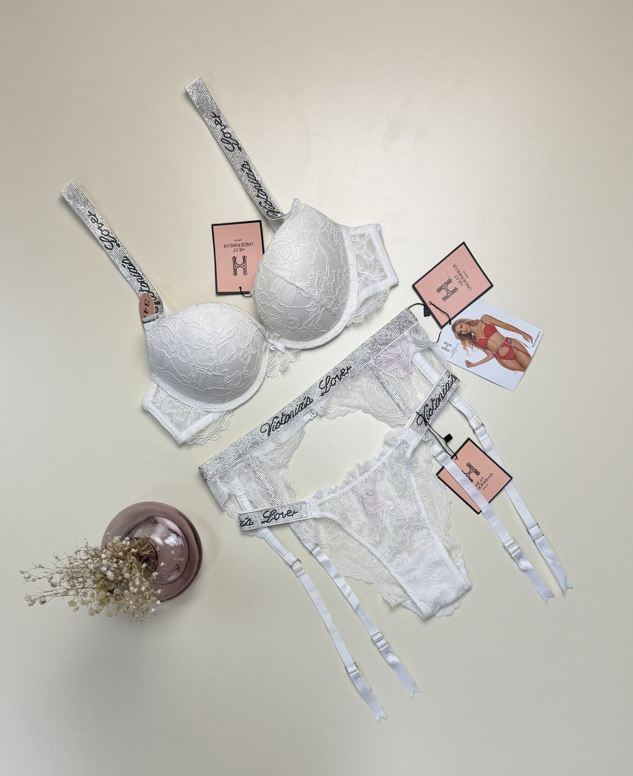 Ensemble 2 pcs H double éponge " Blanc " – Image 3