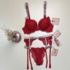 Ensemble 3 pcs H double éponge " Rouge "