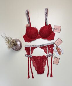 Ensemble 2 pcs H double éponge " Rouge "