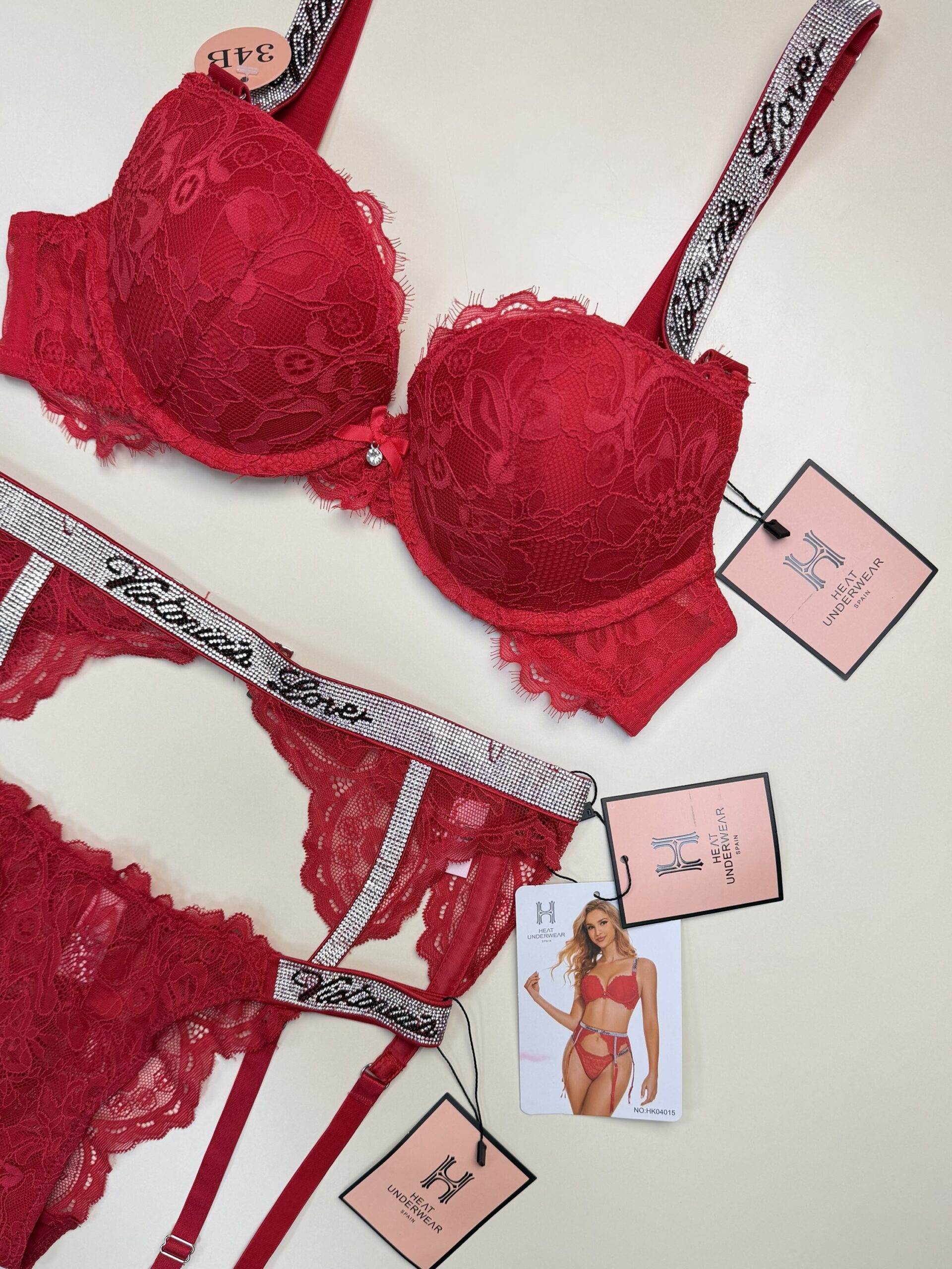 Ensemble 2 pcs H double éponge " Rouge " – Image 2