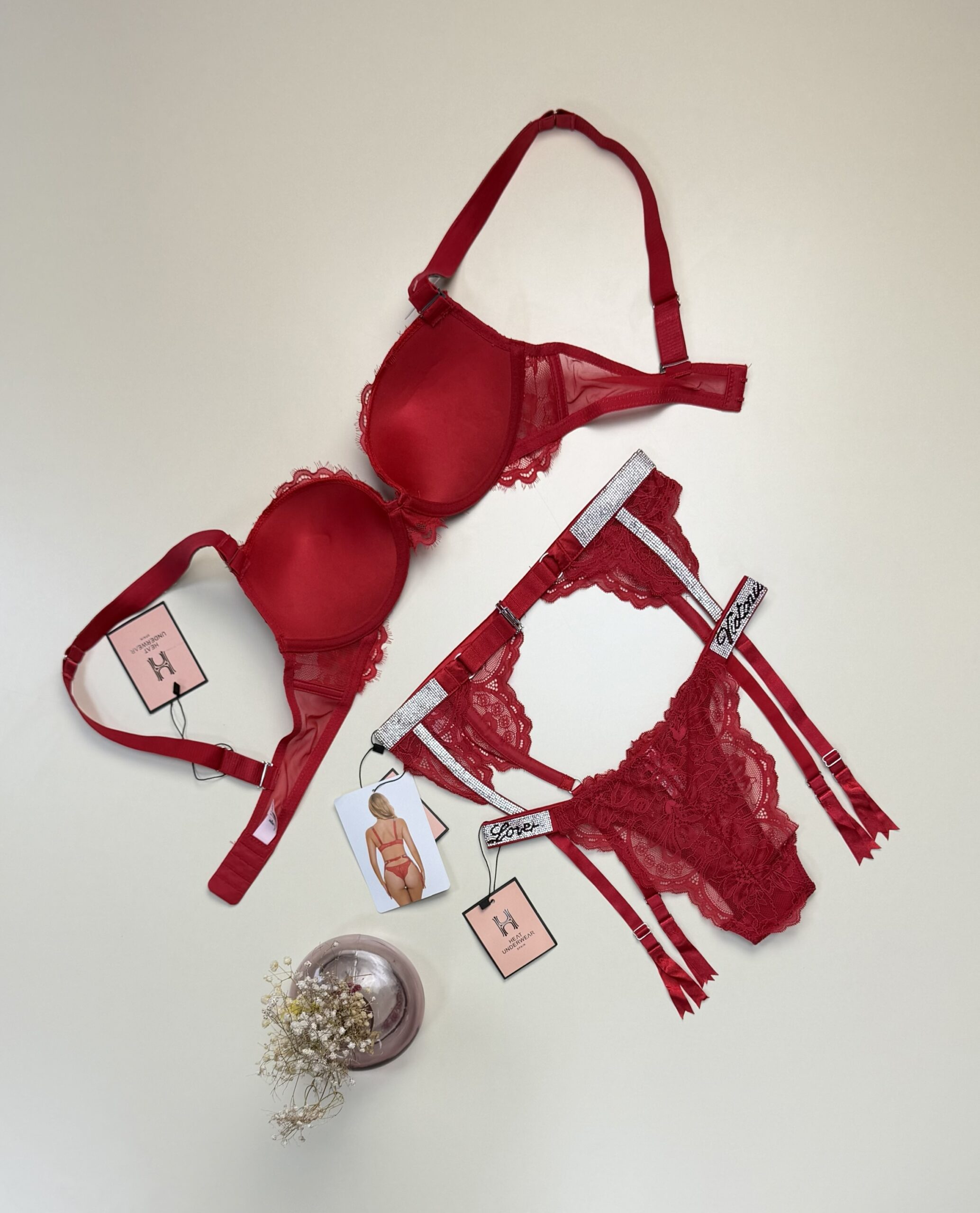 Ensemble 2 pcs H double éponge " Rouge " – Image 3