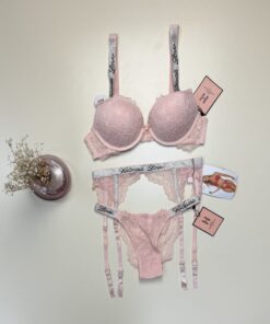 Ensemble 2 pcs H double éponge " Rose "