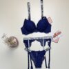 Ensemble 2 pcs H double éponge " Bleu "