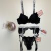 Ensemble 3 pcs H double éponge " Noir "