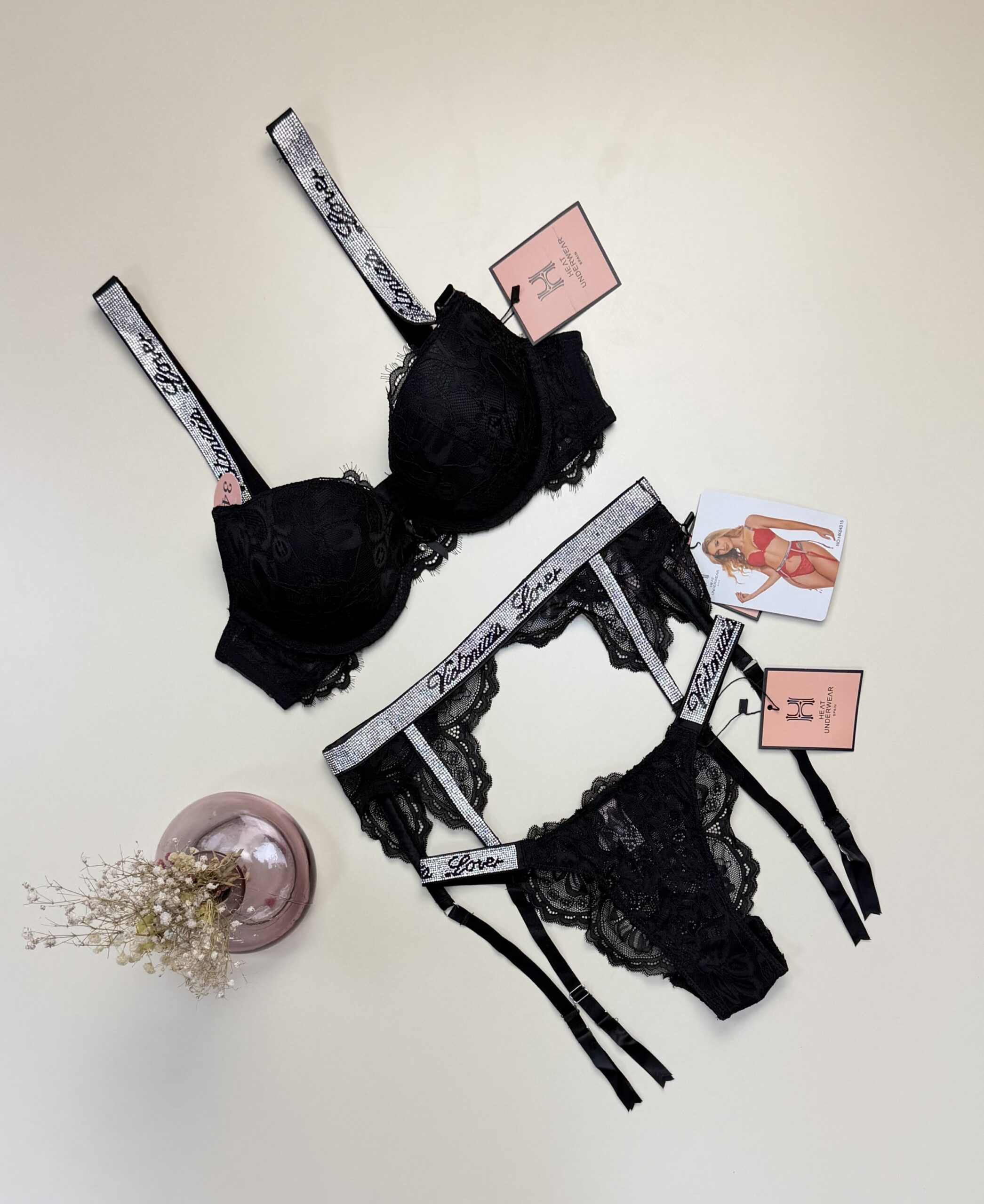 Ensemble 2 pcs H double éponge " Noir " – Image 2