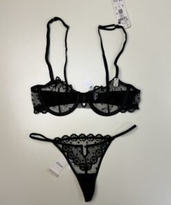 Ensemble 2 pcs Etam" Eloa noir bas string "