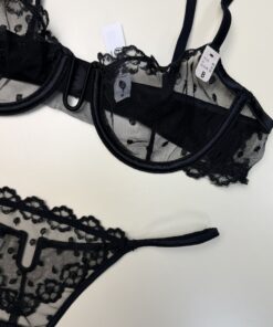 Alternative view of Ensemble 2 pcs Etam" Eloa noir bas string "